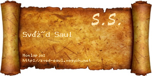 Svéd Saul névjegykártya
